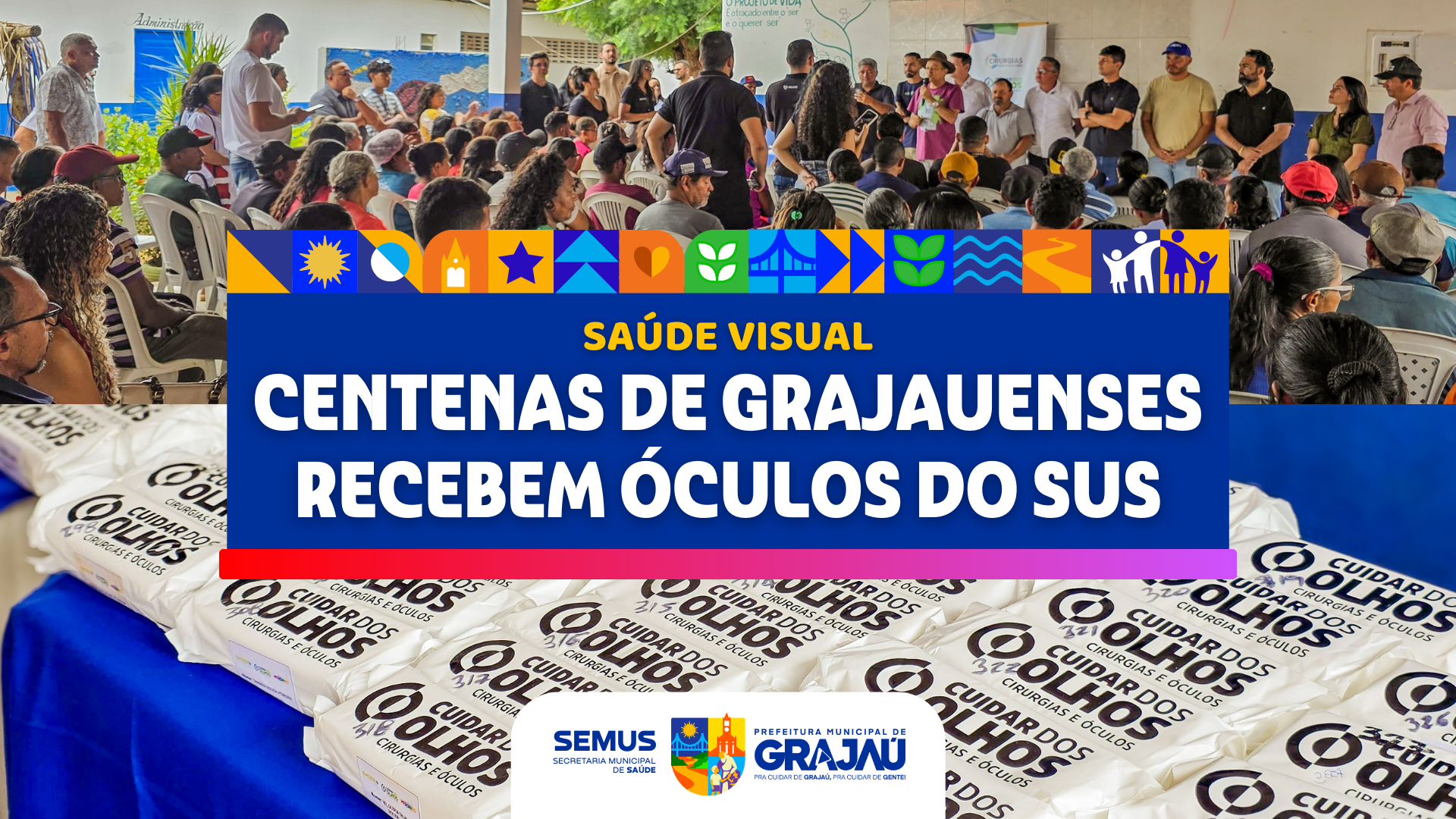 Centenas de grajauenses recebem óculos do sus